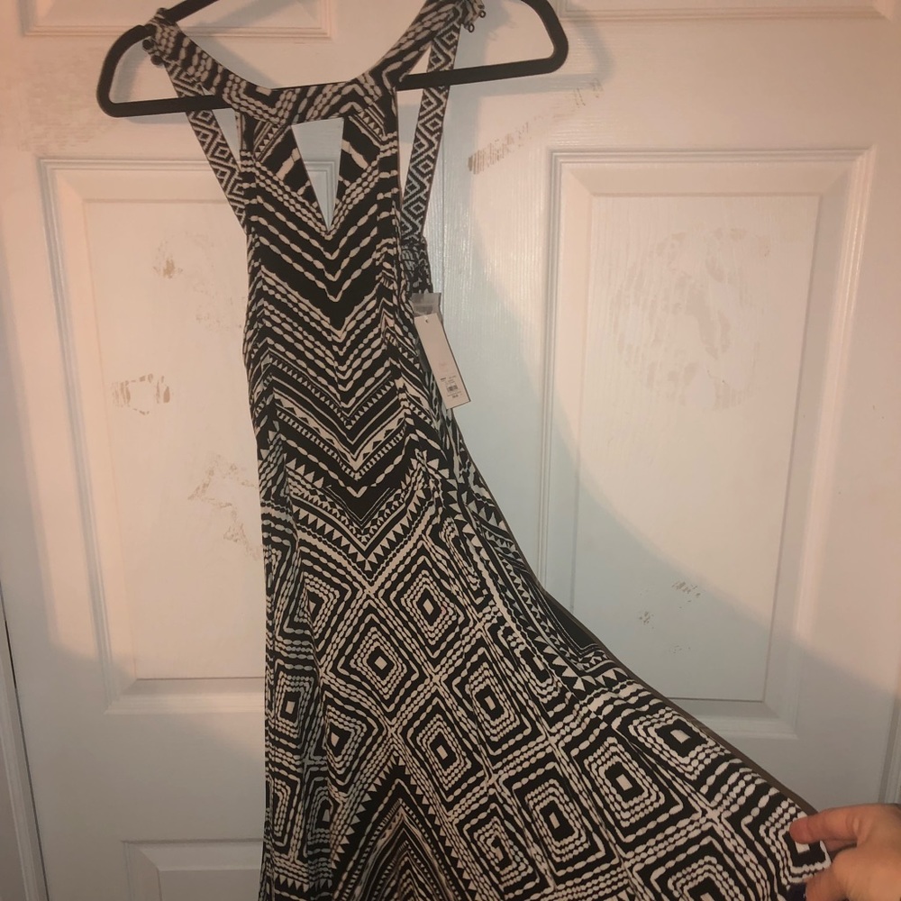 Black and gray dress
